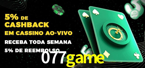 Promoções do cassino ao Vivo 077game